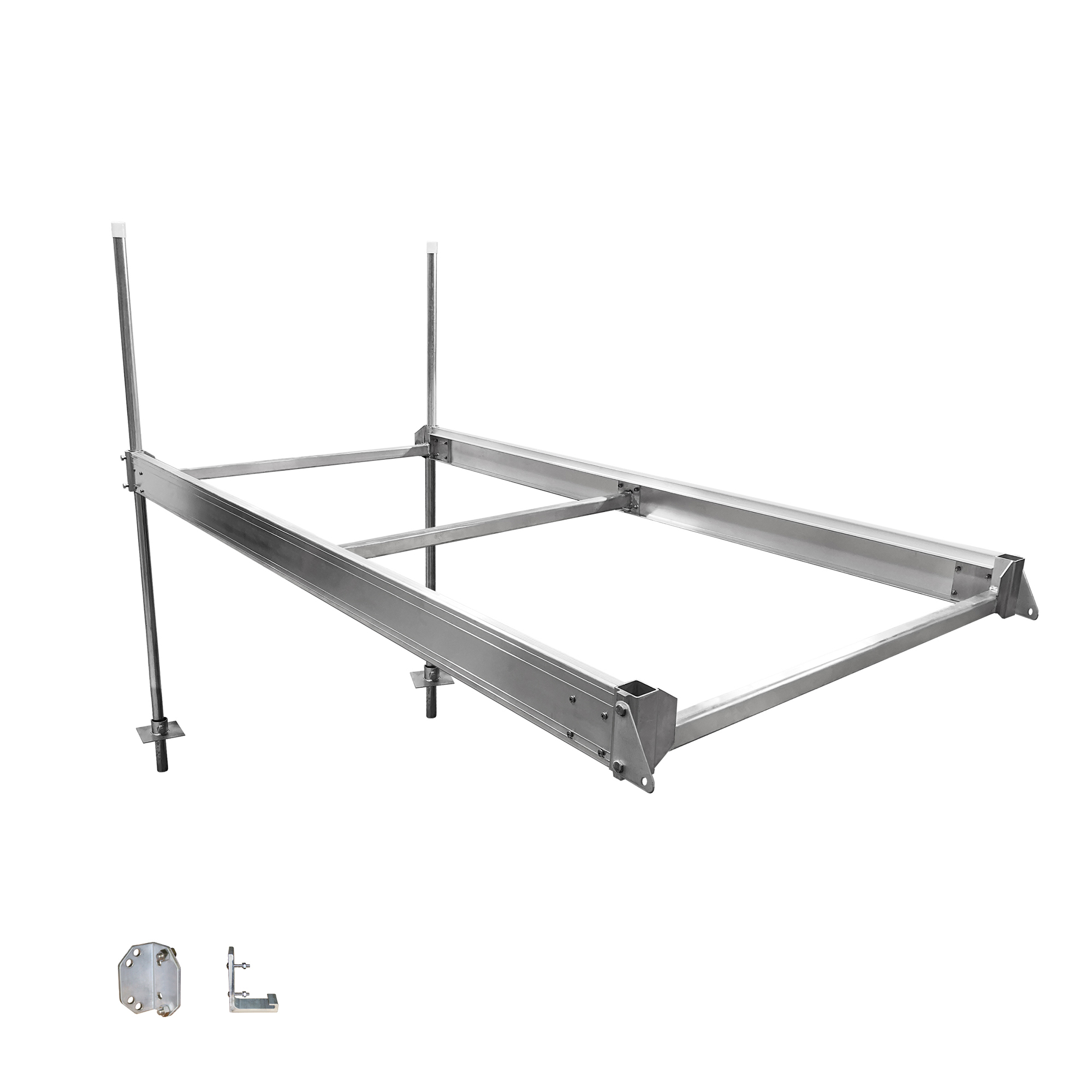 Multinautic, QP-400 Aluminum Stationary Dock Kit, Length 96 in, Width 48 in, Model# 21011